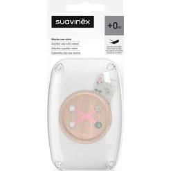 SUAVINEX Chupetes Y Dentición-Cadena portachupete tejido Nude