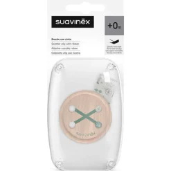 SUAVINEX Chupetes Y Dentición-Cadena Portachupete Tejido Verde