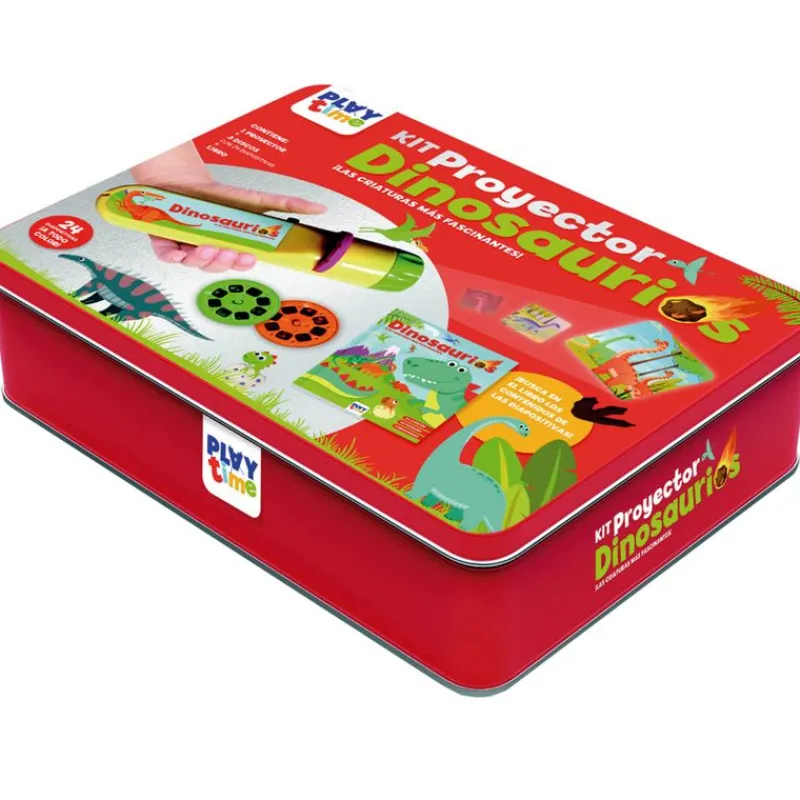 Caja Metal Kit Proyector Dinosaurios*SELECCION DRIM
