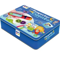 SELECCION DRIM Juegos Y Juguetes Educativos-Caja Metal Kit Proyector Cuentos