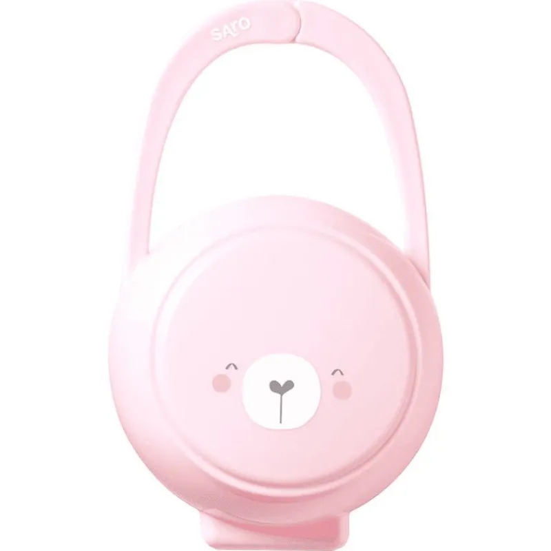 SARO Chupetes Y Dentición-Cajita Portachupetes Twin Rosa