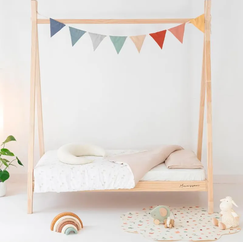 MICUNA Cunas-Cama Montessori Tipi Indie 140*70 natural