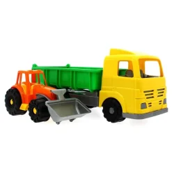 ANDRONI GIOCATTOLI Vehículos, Trenes Y Parkings-Camión Con Maquinaría De Obras