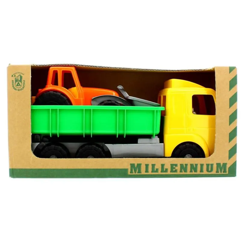 ANDRONI GIOCATTOLI Vehículos, Trenes Y Parkings-Camión Con Maquinaría De Obras