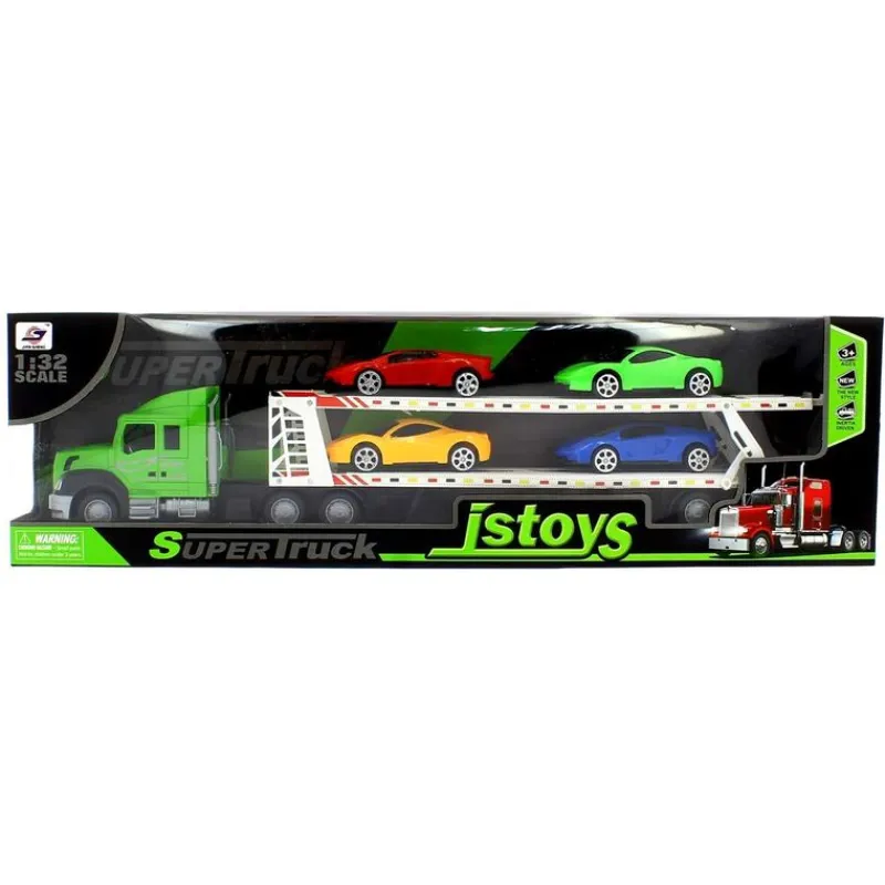 Camión de Transporte Verde con Coches*DRIM DISCOUNT