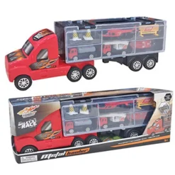 DRIM DISCOUNT Vehículos, Trenes Y Parkings-Camión Transportador de Vehículos Infantil