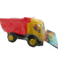 DRIM DISCOUNT Vehículos, Trenes Y Parkings-Camión Volquete Amarillo Y Rojo