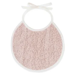 INTERBABY Capas De Baño Para Bebés-Capa baño + babero Bicicleta Jirafa Blanco/ Rosa