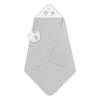 INTERBABY Capas De Baño Para Bebés-Capa baño + babero Cachirulo Gris