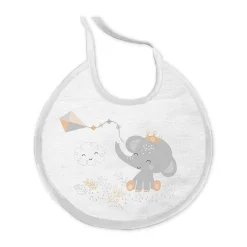 INTERBABY Capas De Baño Para Bebés-Capa baño + babero Cachirulo Gris