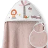 Capa baño + babero Leon Palmera Rosa Maquillaje*INTERBABY Outlet