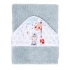 INTERBABY Capas De Baño Para Bebés-Capa Baño Jirafa Gris