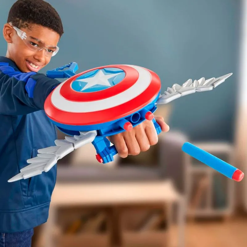 HASBRO Juegos Y Juguetes De Imitación-Capitán América Escudo Lanzadardos