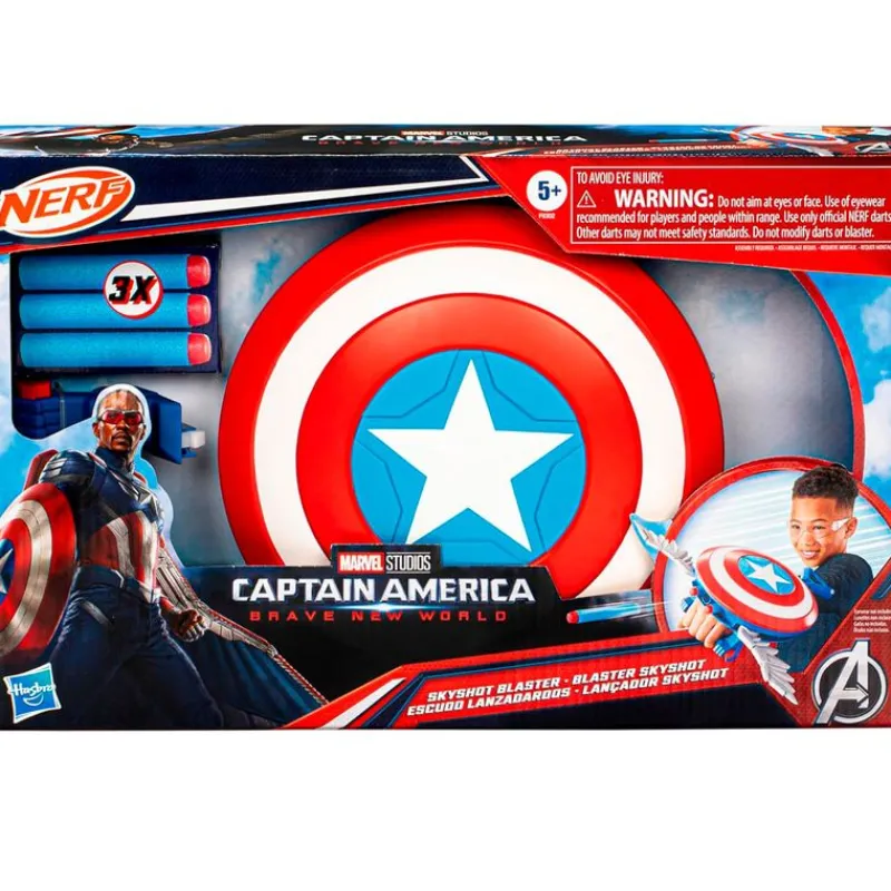 HASBRO Juegos Y Juguetes De Imitación-Capitán América Escudo Lanzadardos