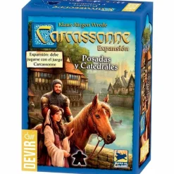 DEVIR Juegos Para Expertos-Carcassone Expansión: Posadas y Catedrales
