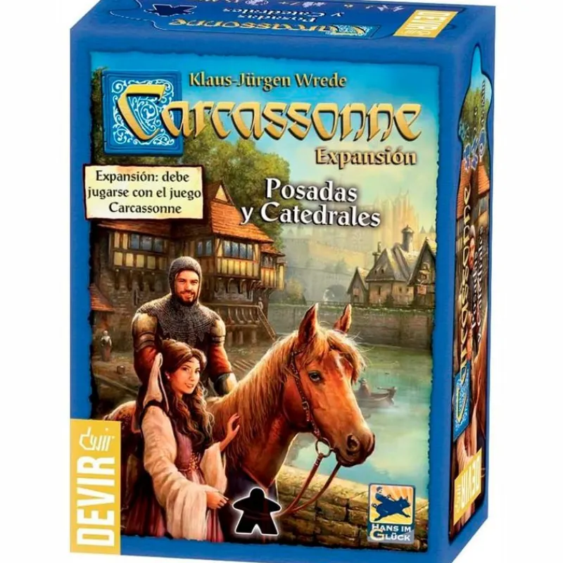 DEVIR Juegos Para Expertos-Carcassone Expansión: Posadas y Catedrales