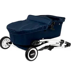 SELECCION DRIM Juegos Y Juguetes De Imitación-Carrito Muñecas Bebé Brio Navy Blue