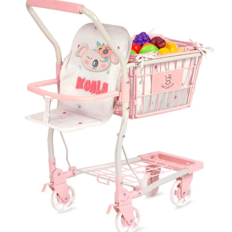 DECUEVAS Juegos Y Juguetes De Imitación-Carro de Super Koala con Accesorios y Portabebé