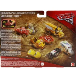 MATTEL Vehículos, Trenes Y Parkings-Cars 3 Pack 2 Coches Locos T-Bone y Jimbo