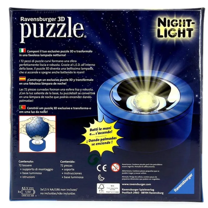 RAVENSBURGER Puzzles Y Construcciones-Cars 3 Puzzle Lámpara de 72 Piezas