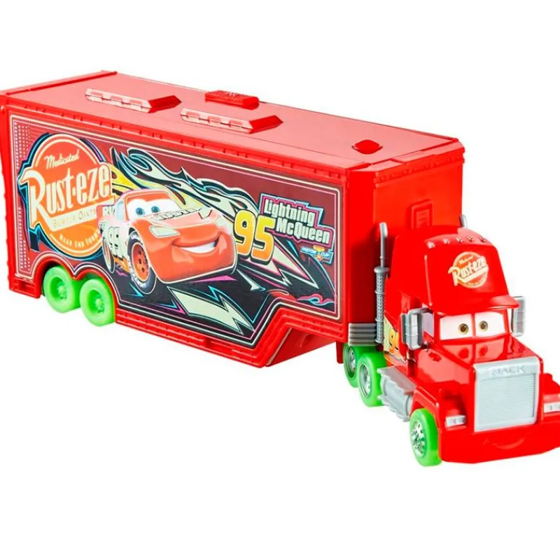 Cars Glow Racers Mack Supercamión Transformable*MATTEL