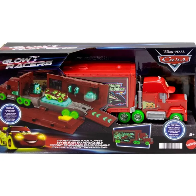 Cars Glow Racers Mack Supercamión Transformable*MATTEL