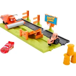 MATTEL Vehículos, Trenes Y Parkings-Cars Huida de Frank Pista de Coches