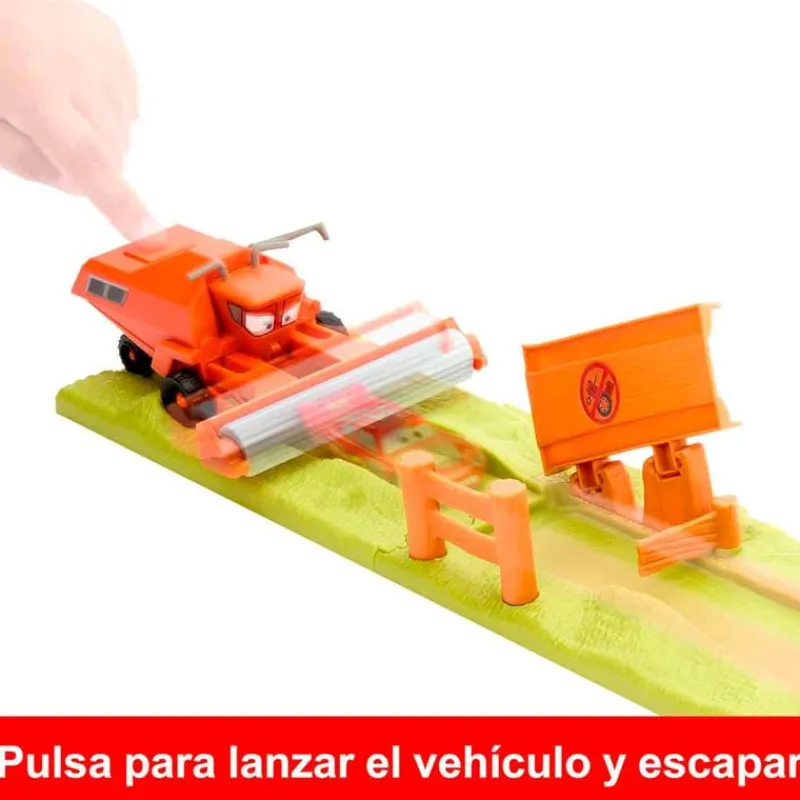 MATTEL Vehículos, Trenes Y Parkings-Cars Huida de Frank Pista de Coches