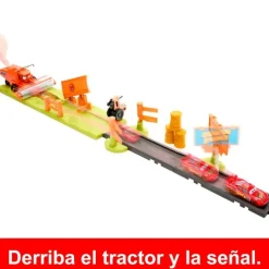 MATTEL Vehículos, Trenes Y Parkings-Cars Huida de Frank Pista de Coches