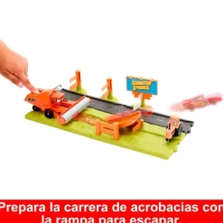 MATTEL Vehículos, Trenes Y Parkings-Cars Huida de Frank Pista de Coches