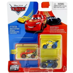 MATTEL Vehículos, Trenes Y Parkings-Cars Mini Racers Pack 3 Mini Vehículos Surtidos