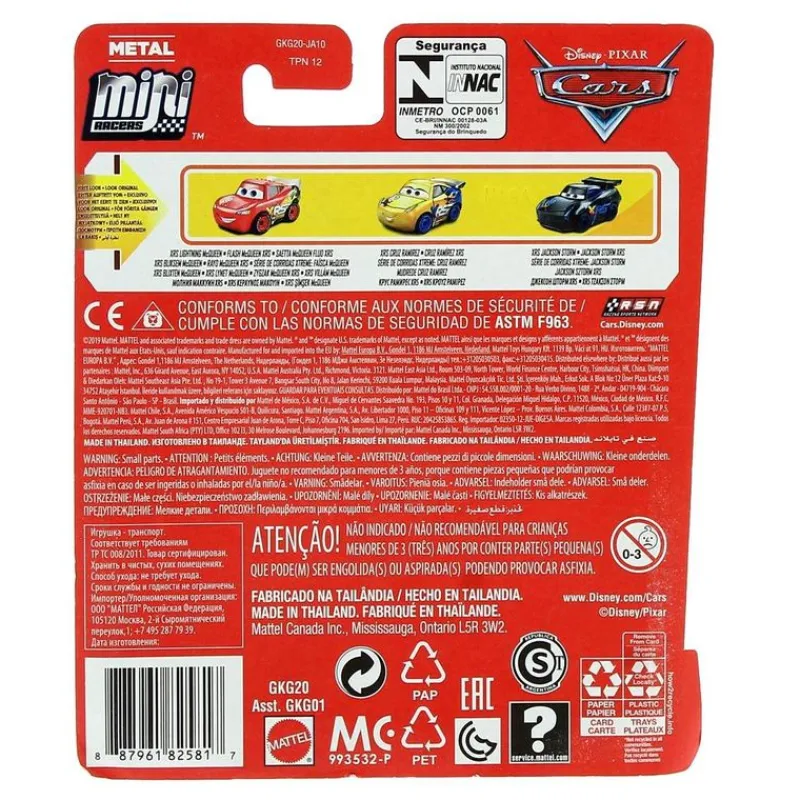 MATTEL Vehículos, Trenes Y Parkings-Cars Mini Racers Pack 3 Mini Vehículos Surtidos