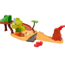 MATTEL Vehículos, Trenes Y Parkings-Cars on the Road Pista la Aventura del Dinosaurio