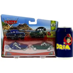 MATTEL Vehículos, Trenes Y Parkings-Cars Pack de 2 Coches Brent Mustangburger y David Hobbscapp