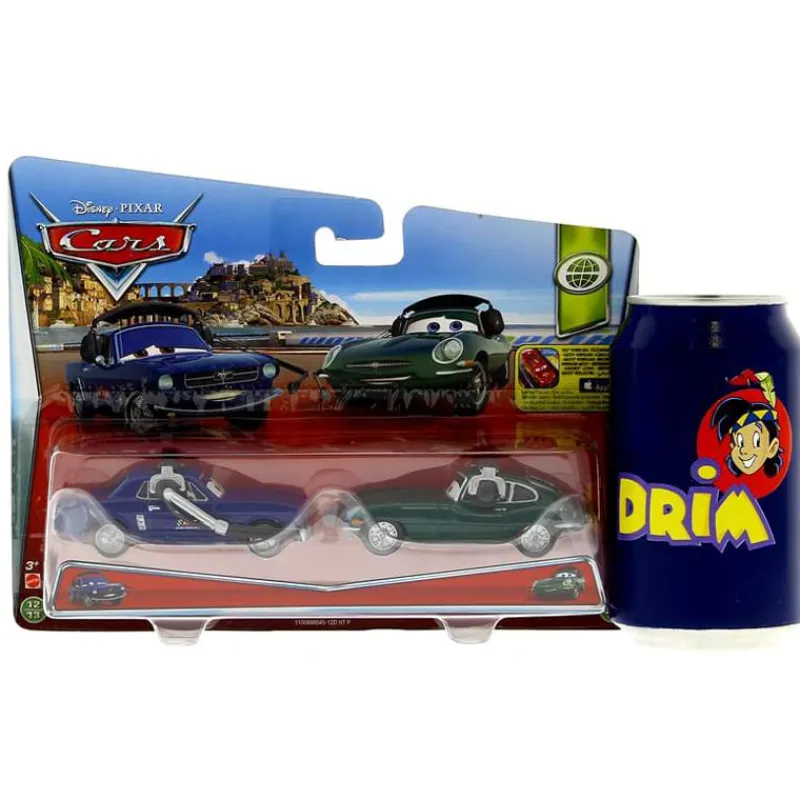 MATTEL Vehículos, Trenes Y Parkings-Cars Pack de 2 Coches Brent Mustangburger y David Hobbscapp