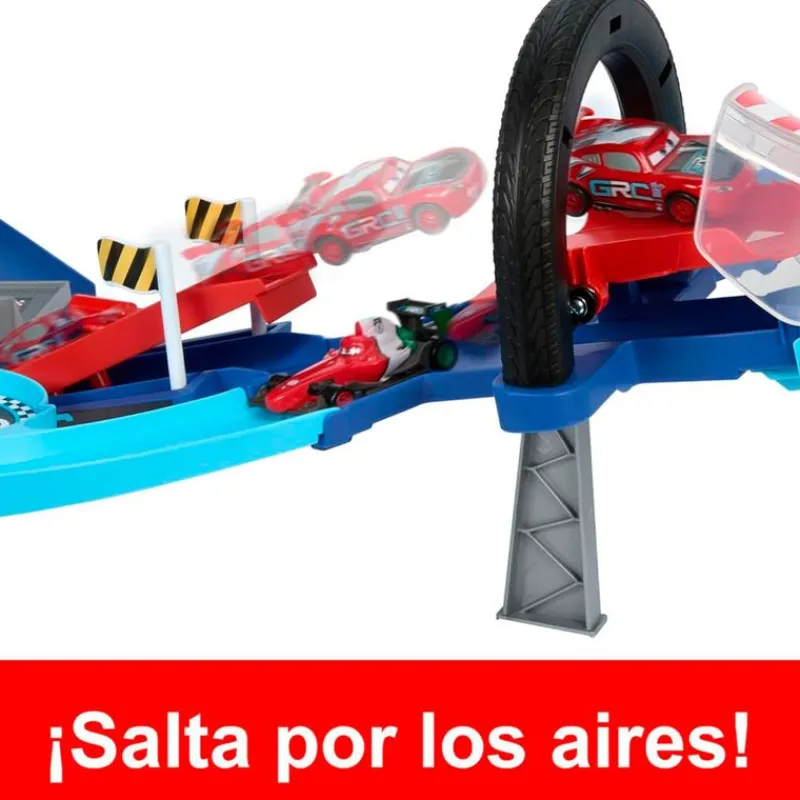 MATTEL Vehículos, Trenes Y Parkings-Cars Pista de Salto GRC