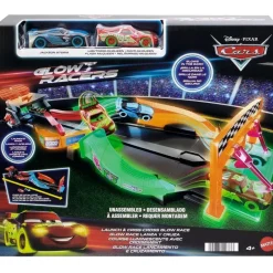 Cars Pista Glow Race Lanza y Cruza*MATTEL New