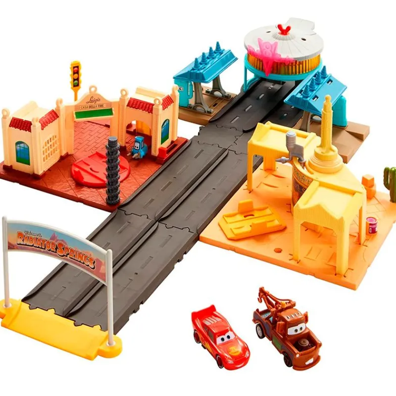 MATTEL Vehículos, Trenes Y Parkings-Cars Playset Radiator Springs
