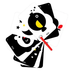 BANANA PANDA Jueguetes De Primera Infancia-Carta de contraste con anillas +0M