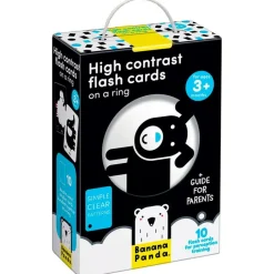 BANANA PANDA Jueguetes De Primera Infancia-Carta de contraste +3M