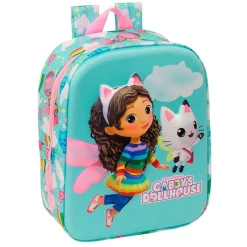 SAFTA Escolar-Casa de Muñecas de Gabby Mochila Guardería 3D