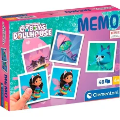 CLEMENTONI Juegos Y Juguetes Educativos-Casa de Muñecas de Gabby Memory Pocket