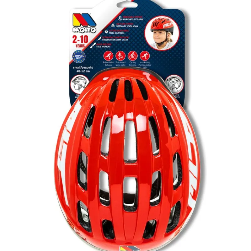 MOLTO Bicicletas, Correpasillos Y Triciclos-Casco Infantil Rojo 48 - 52 cm