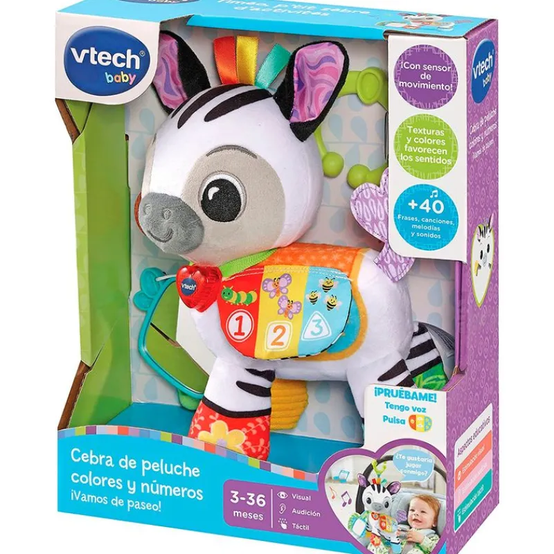 Cebra de Peluche Colores y Números*VTECH Sale