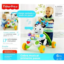 FISHER PRICE Primera Infancia Y Preescolar-Cebra Parlanchina Primeros Pasos -