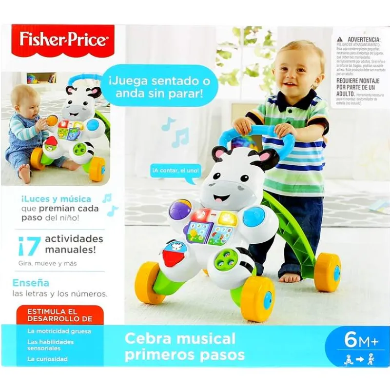 FISHER PRICE Primera Infancia Y Preescolar-Cebra Parlanchina Primeros Pasos -