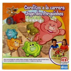 MATTEL Juegos De Mesa-¡Cerditos a la Carrera!