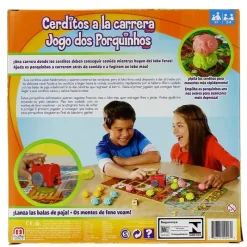 MATTEL Juegos De Mesa-¡Cerditos a la Carrera!