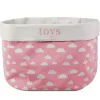 KIOKIDS Decoración Infantil-Cesta de juguetes Rosa