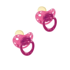 NUK Chupetes Y Dentición-Chupetes de Látex 2 und Erizos Rosa +6 meses